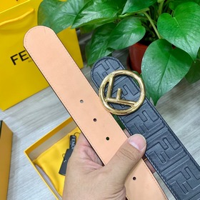 FENDl (Fendi) ширина 40 мм, двусторонняя оригинальная телячья кож