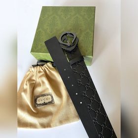 Классический ремень Gucci с тиснением, шириной 4 см, с пряжкой, п