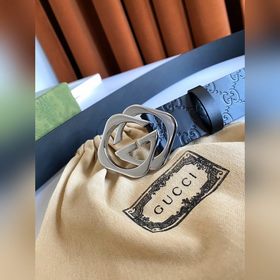Классический ремень Gucci с тиснением, шириной 4 см, с пряжкой, п