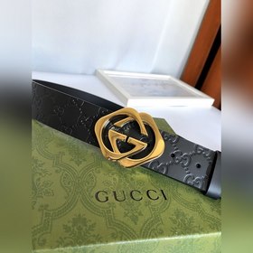 Классический ремень Gucci с тиснением, шириной 4 см, с пряжкой, п