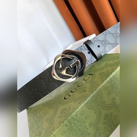 Классический ремень Gucci с тиснением, шириной 4 см, с пряжкой, п