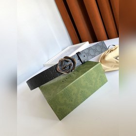 Классический ремень Gucci с тиснением, шириной 4 см, с пряжкой, п