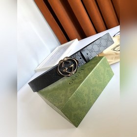 Классический ремень Gucci с тиснением, шириной 4 см, с пряжкой, п