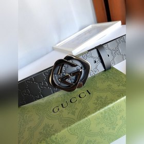 Классический ремень Gucci с тиснением, шириной 4 см, с пряжкой, п
