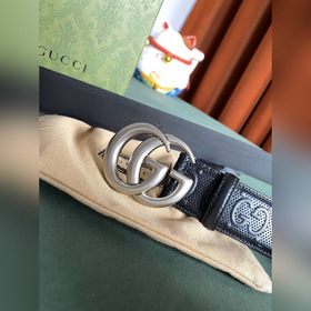 Gucci 4,0-дюймовый ремень из тисненной кожи с принтом из серии Ma