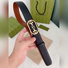 Gucci Мужской ремень с автоматической пряжкой, ширина 35 мм. Высо