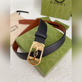 Gucci Мужской ремень с автоматической пряжкой, ширина 35 мм. Высо