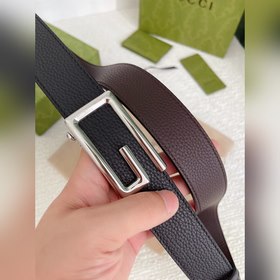 Gucci Мужской ремень с автоматической пряжкой, ширина 35 мм. Высо