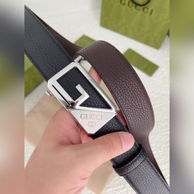 Gucci Мужской ремень с автоматической пряжкой, ширина 35 мм. Высо