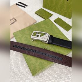 Gucci Мужской ремень с автоматической пряжкой, ширина 35 мм. Высо