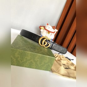 Gucci 4,0 см широкий ремень из тисненной кожи с принтом из серии 