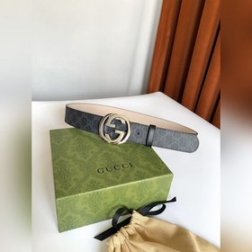Классический пояс Gucci Supreme из канваса. Оригинальный материал