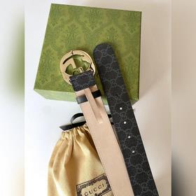 Классический пояс Gucci Supreme из канваса. Оригинальный материал