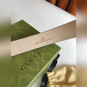 Классический пояс Gucci Supreme из канваса. Оригинальный материал