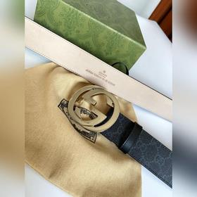 Классический пояс Gucci Supreme из канваса. Оригинальный материал