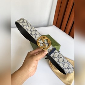 Классический пояс Gucci Supreme из канваса. Оригинальный материал