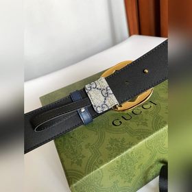 Классический пояс Gucci Supreme из канваса. Оригинальный материал