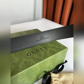 Классический пояс Gucci из ткани Supreme. Оригинальный материал с