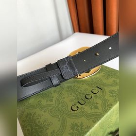 Классический пояс Gucci из ткани Supreme. Оригинальный материал с