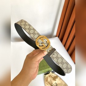 Классический пояс Gucci Supreme из канваса. Оригинальный материал
