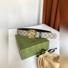 Классический пояс Gucci Supreme из канваса. Оригинальный материал