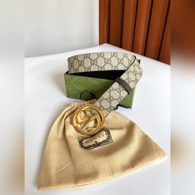 Классический пояс Gucci Supreme из канваса. Оригинальный материал