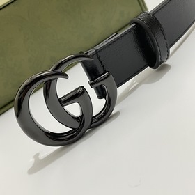 Gucci 414516 18YXV Широкая версия 3,0 см Теленая кожа с ровными к