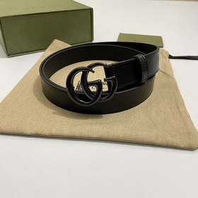 Gucci 414516 18YXV Широкая версия 3,0 см Теленая кожа с ровными к