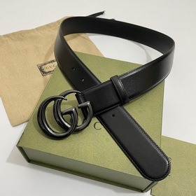 Gucci 400593 18YXV Широкая версия 4,0 см Теленая кожа с тонким кр