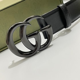 Gucci 400593 18YXV Широкая версия 4,0 см Теленая кожа с тонким кр