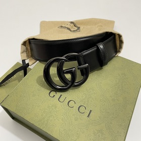 Gucci 400593 18YXV Широкая версия 4,0 см Теленая кожа с тонким кр