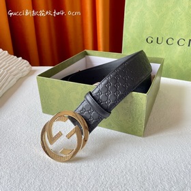 Классическая модель Gucci с тиснением, импортная кожа, оригинальн