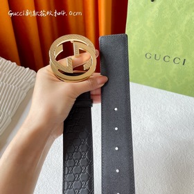 Классическая модель Gucci с тиснением, импортная кожа, оригинальн