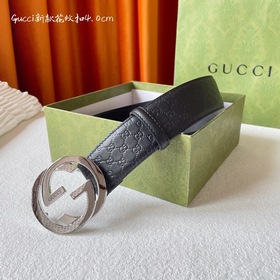 Классическая модель Gucci с тиснением, импортная кожа, оригинальн