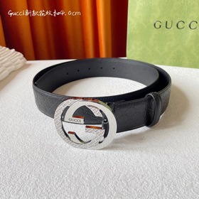 Классическая модель Gucci с тиснением, импортная кожа, оригинальн