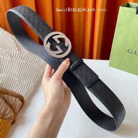 Классическая модель Gucci с тиснением, импортная кожа, оригинальн