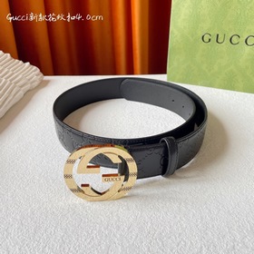 Классическая модель Gucci с тиснением, импортная кожа, оригинальн
