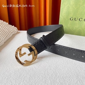 Классическая модель Gucci с тиснением, импортная кожа, оригинальн