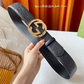 Классическая модель Gucci с тиснением, импортная кожа, оригинальн