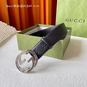 Классическая модель Gucci с тиснением, импортная кожа, оригинальн