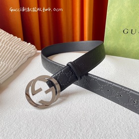 Классическая модель Gucci с тиснением, импортная кожа, оригинальн