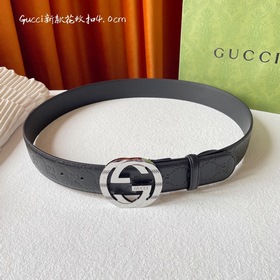 Классическая модель Gucci с тиснением, импортная кожа, оригинальн
