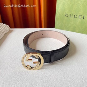 Классическая модель Gucci с тиснением, импортная кожа, оригинальн
