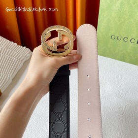 Классическая модель Gucci с тиснением, импортная кожа, оригинальн
