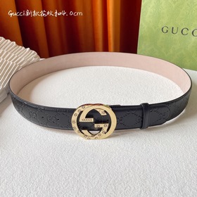 Классическая модель Gucci с тиснением, импортная кожа, оригинальн