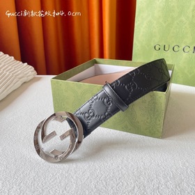 Классическая модель Gucci с тиснением, импортная кожа, оригинальн