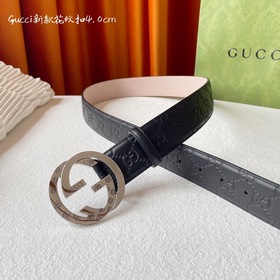 Классическая модель Gucci с тиснением, импортная кожа, оригинальн