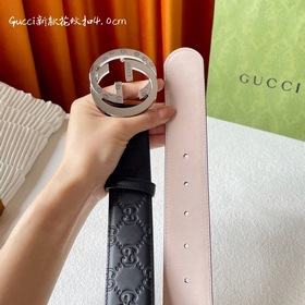 Классическая модель Gucci с тиснением, импортная кожа, оригинальн