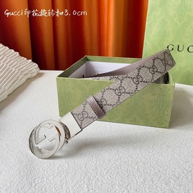 Новинка Gucci： классический принт с одной стороны, импортная кожа