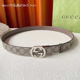 Новинка Gucci： классический принт с одной стороны, импортная кожа